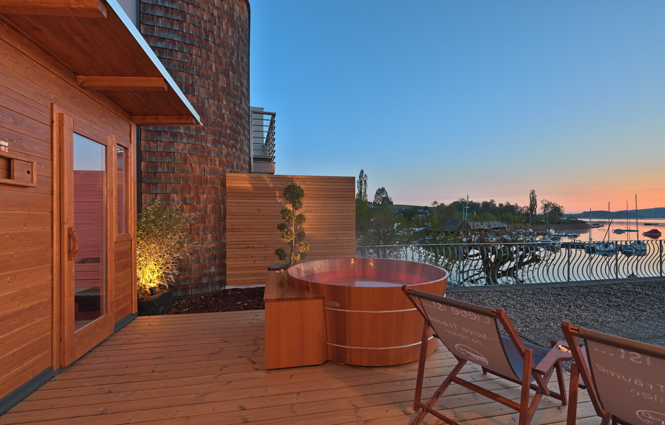 Die private SPA-Terrasse einer Suite