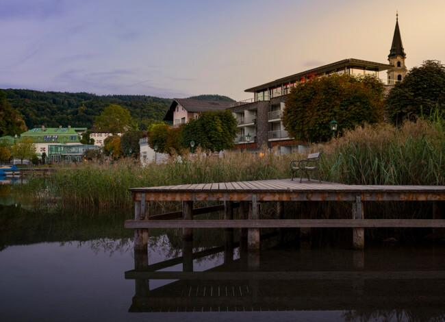 Außenansicht des Hotels Seewirt Mattsee