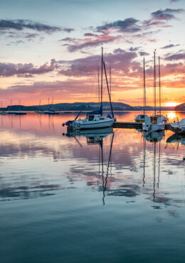 Der Sonnenuntergang am Mattsee