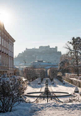 Die Altstadt Salzburgs und die Festung Hohensalzburg